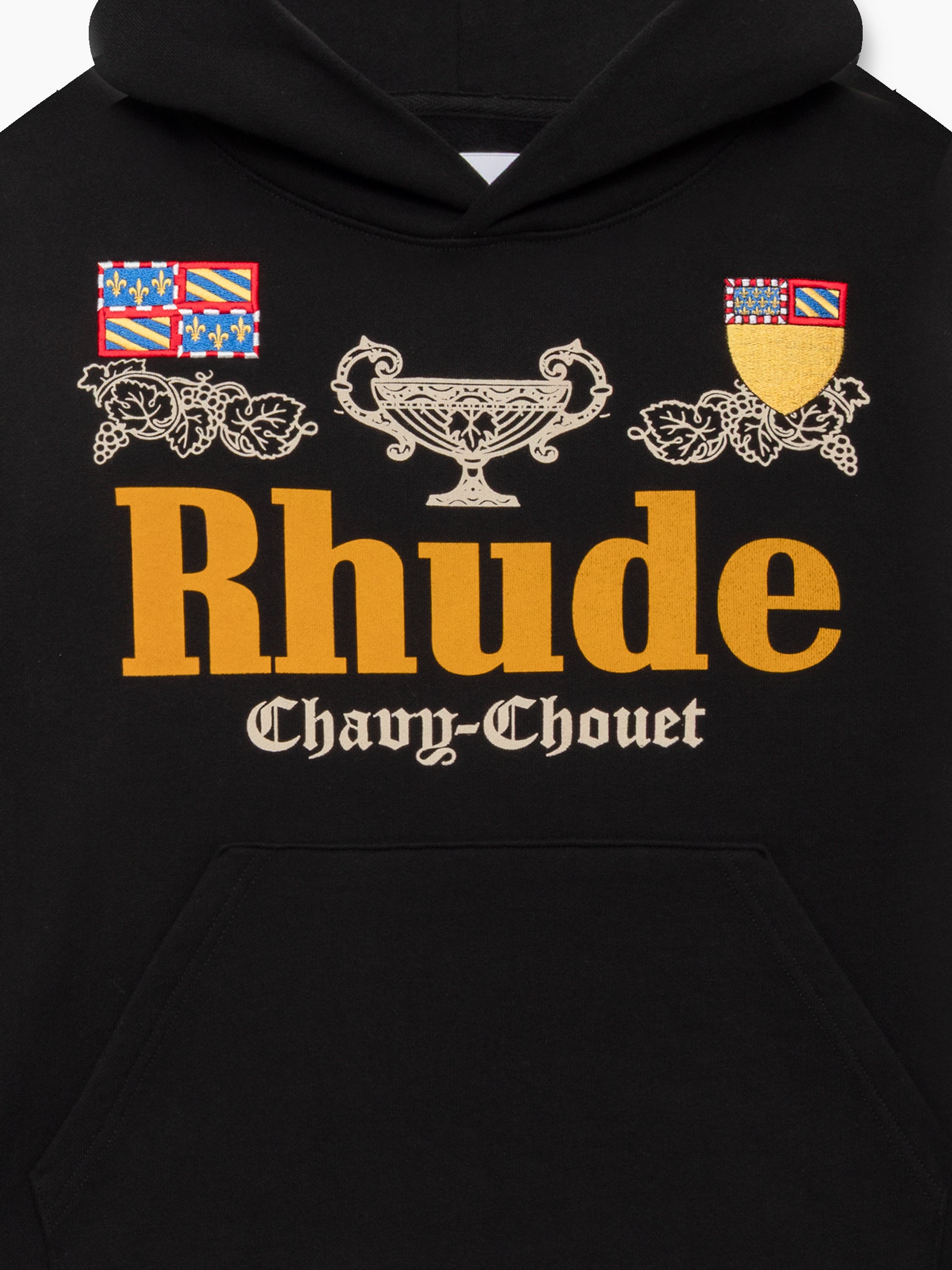 RHUDE x DOMAINE CHAVY-CHOUET PATCH HOODIE – R H U D E