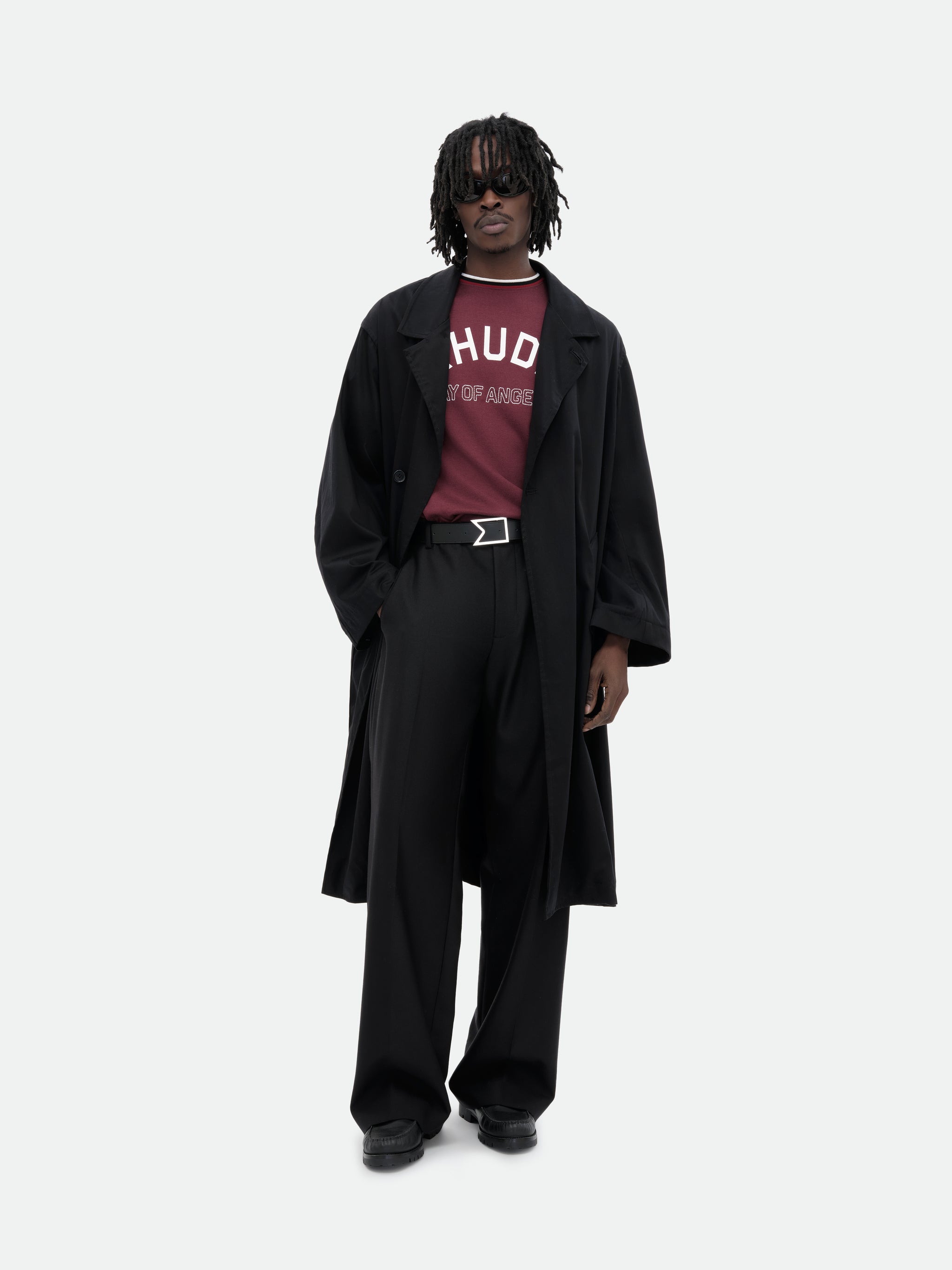 RHUDE LIGHTNING RINGER JERSEY TEE