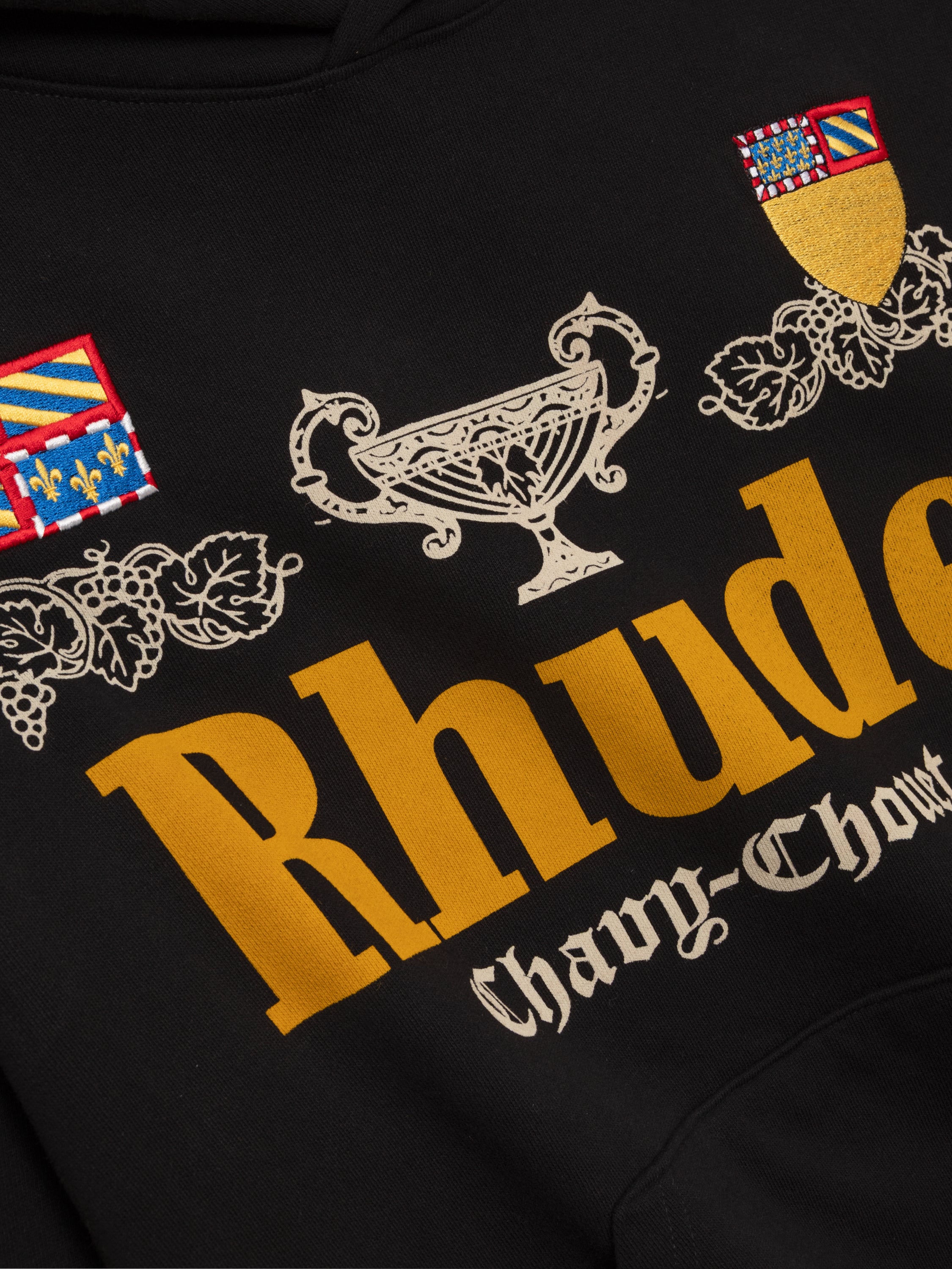 RHUDE x DOMAINE CHAVY-CHOUET PATCH HOODIE – R H U D E