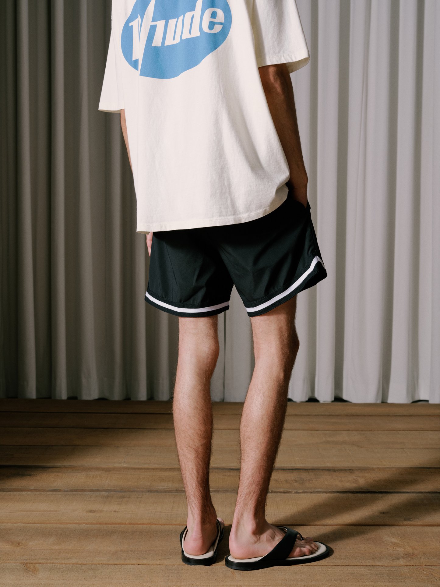 RHUDE BASKETBALL SWIM TRUNKS