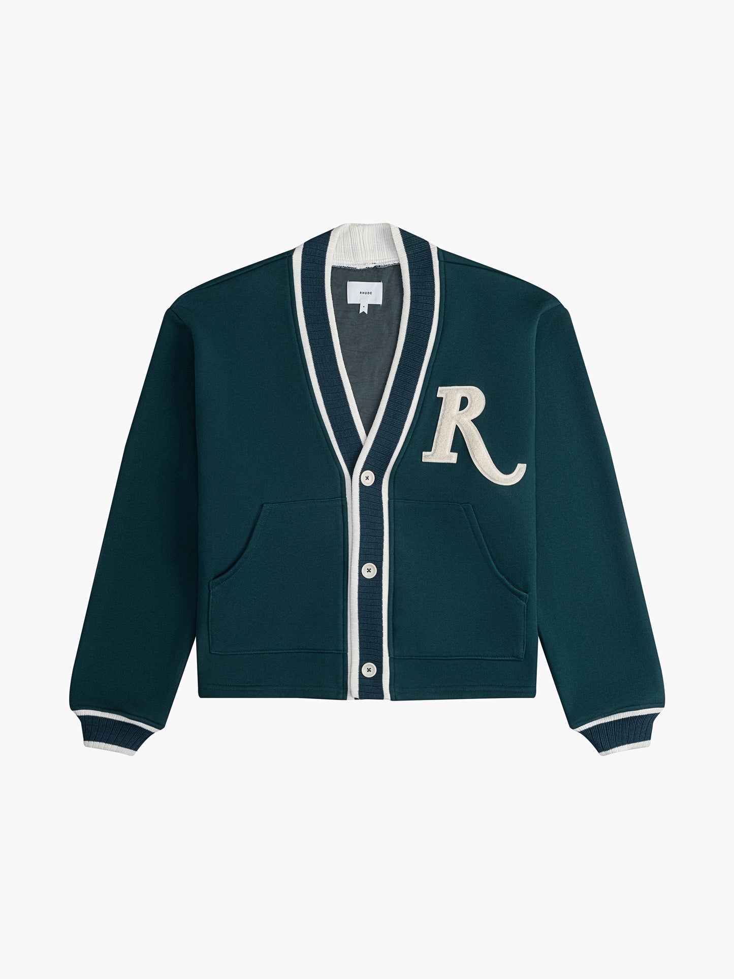 R-PATCH TERRY CARDIGAN