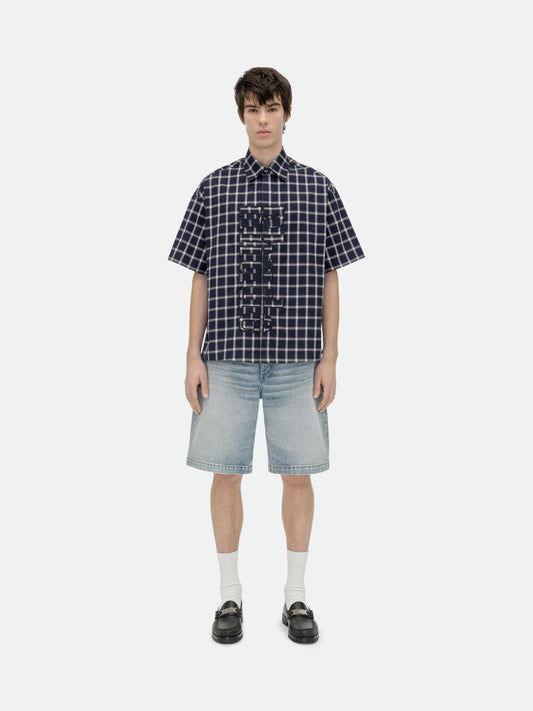 RHUDE VERT LOGO SHIRT