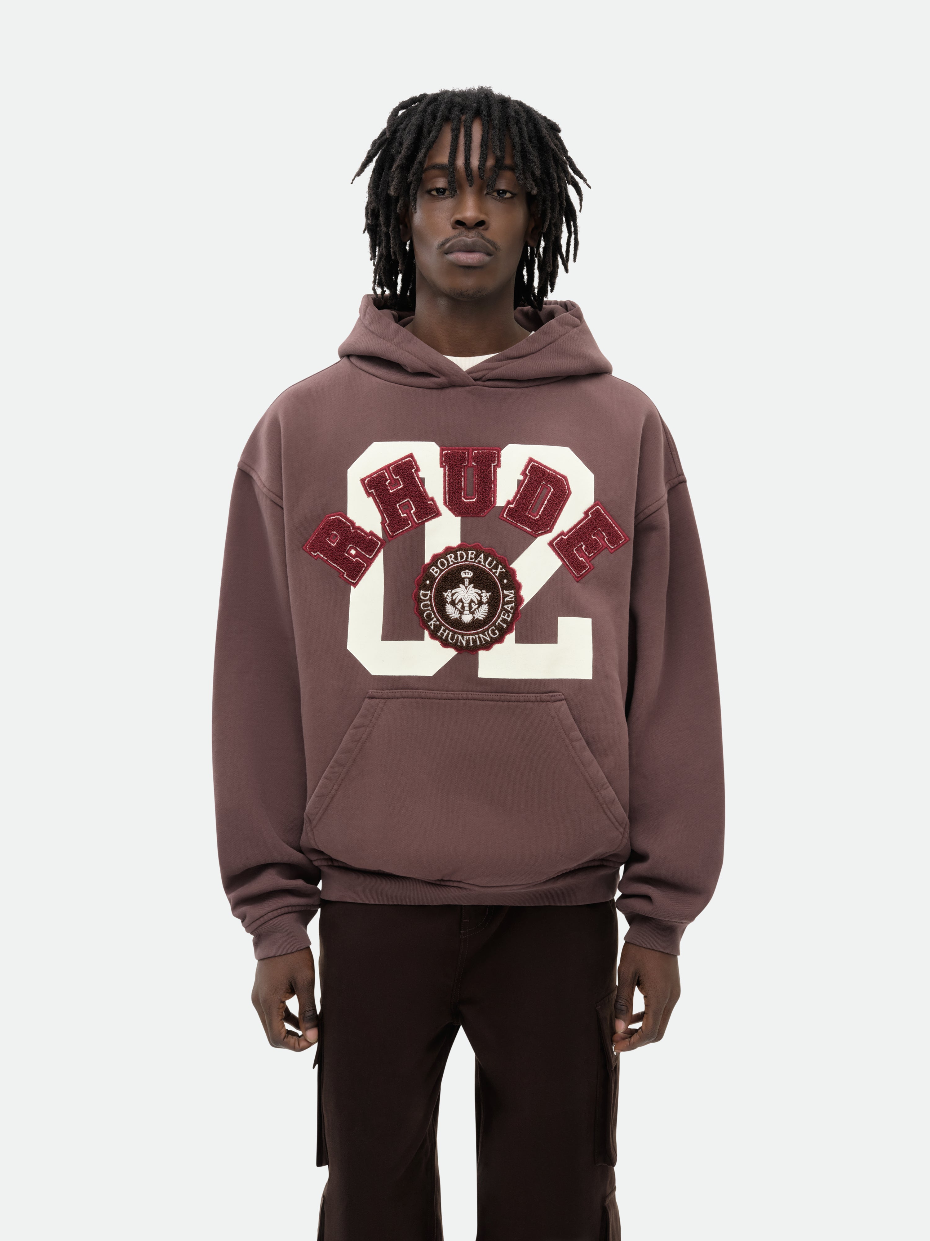 RHUDE CHENILLE HUNTING CLUB HOODIE