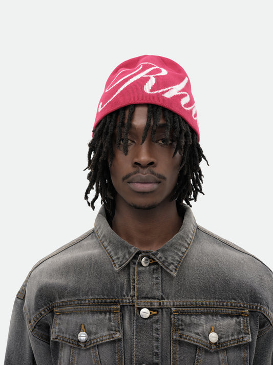 RHUDE SCRIPT KNIT BEANIE