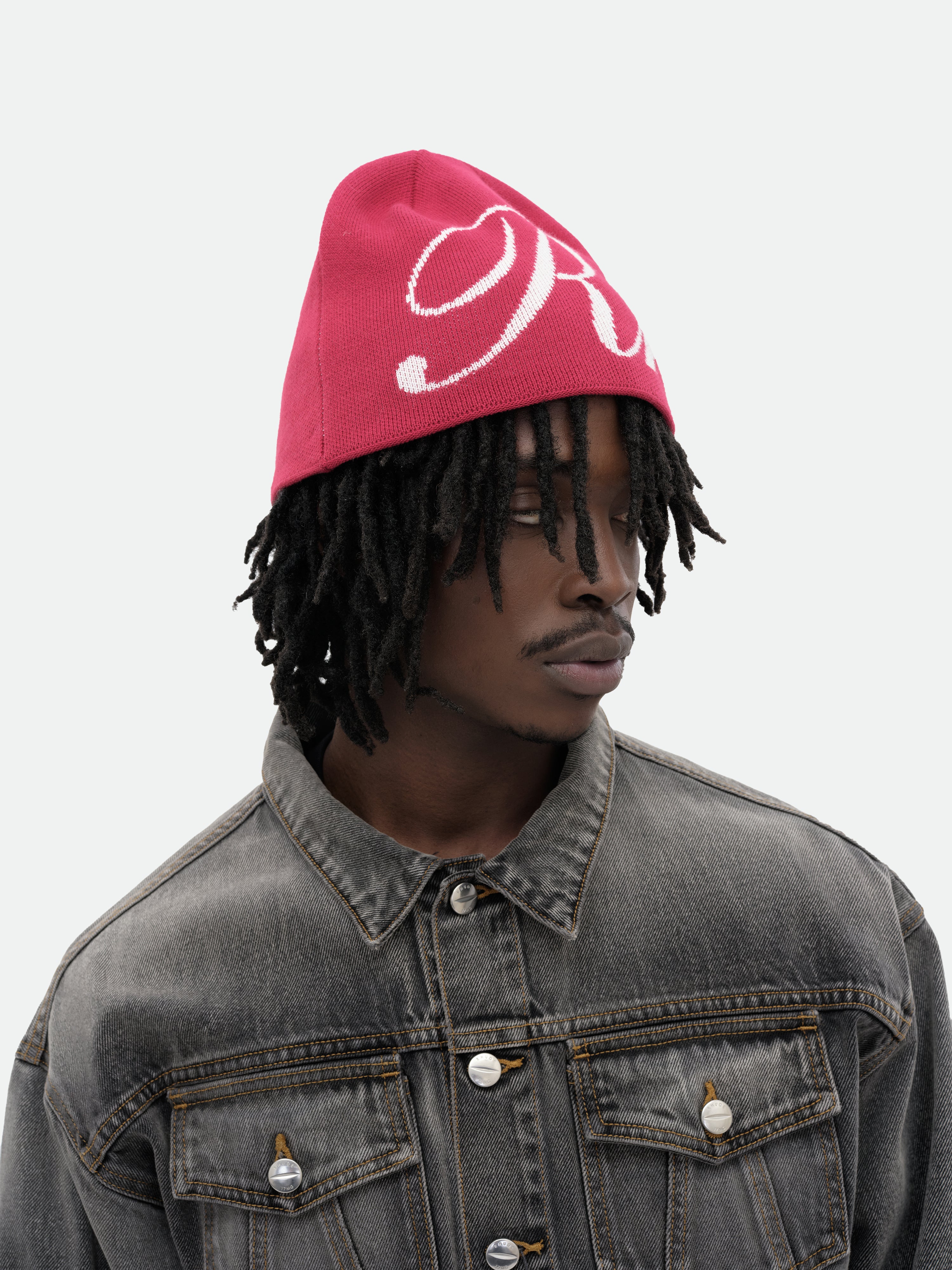 RHUDE SCRIPT KNIT BEANIE