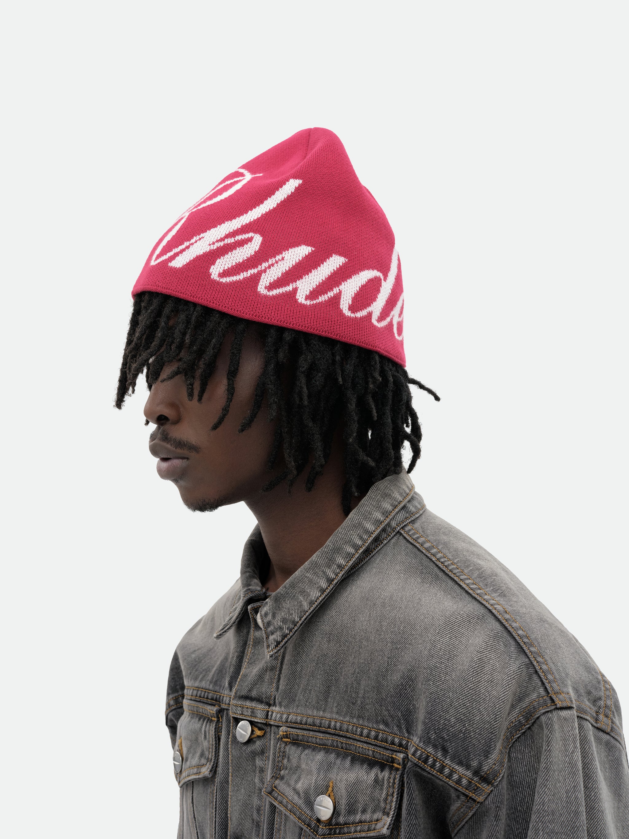 RHUDE SCRIPT KNIT BEANIE