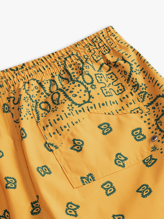 BANDANA PRINT SWIM TRUNKS