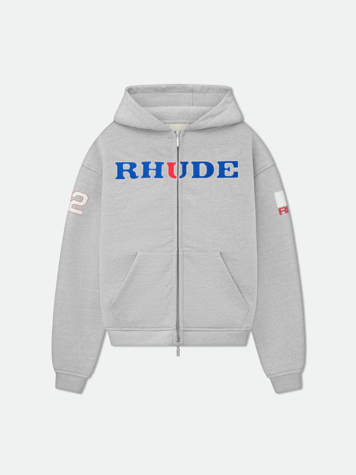 RHUDE RACING ZIP-UP HOODIE