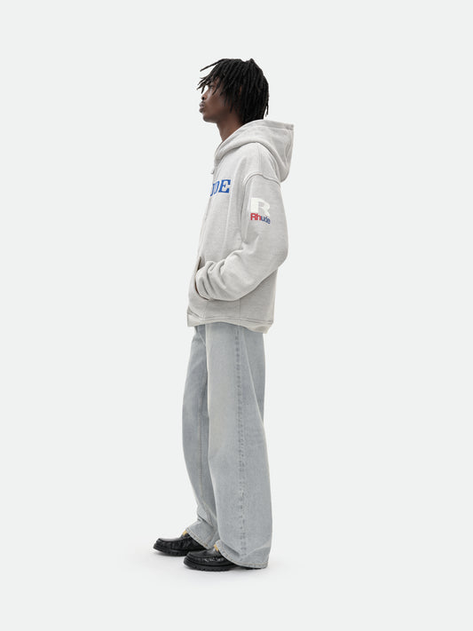 RHUDE RACING ZIP-UP HOODIE