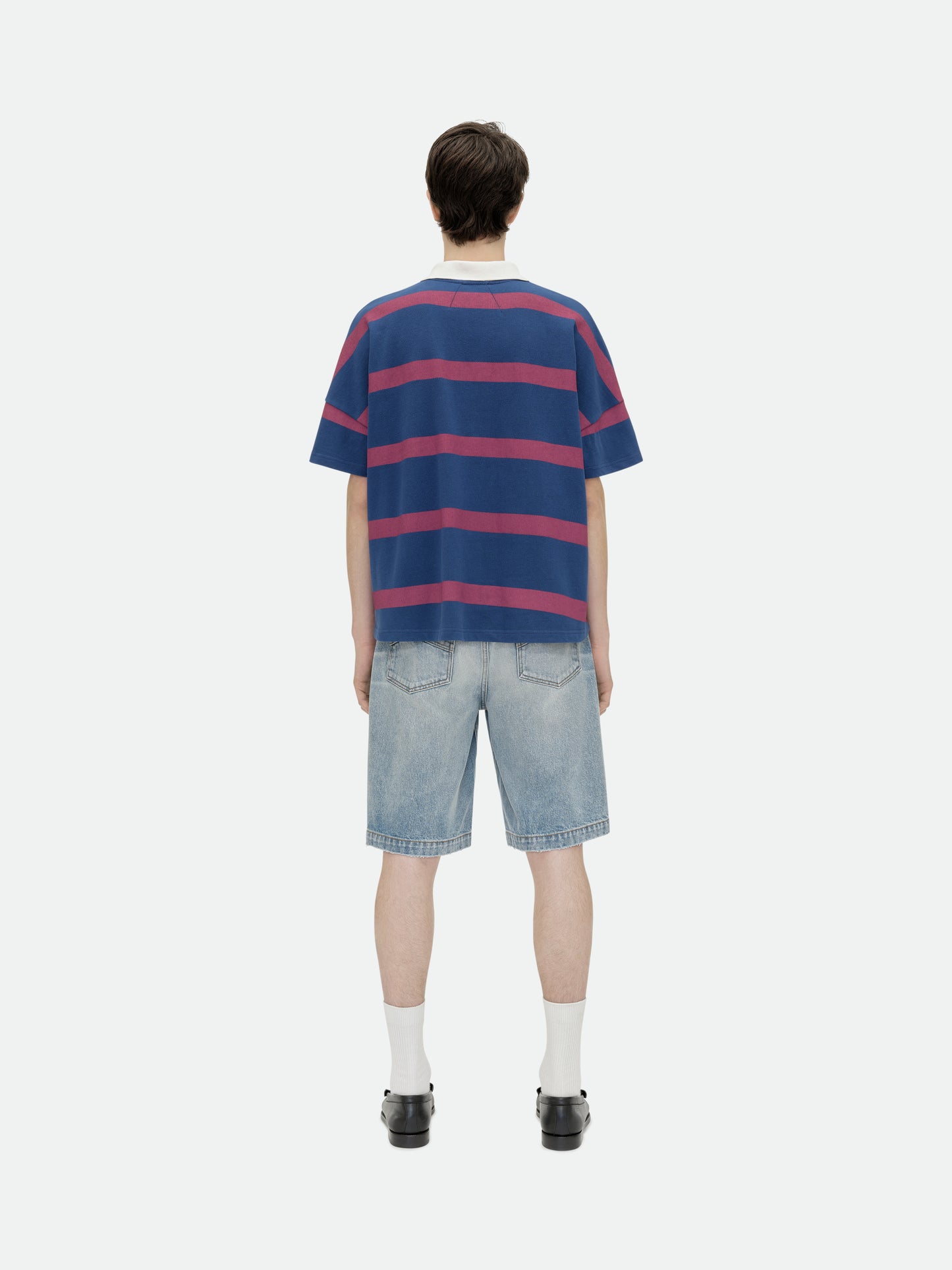 STRIPED PIQUE POLO