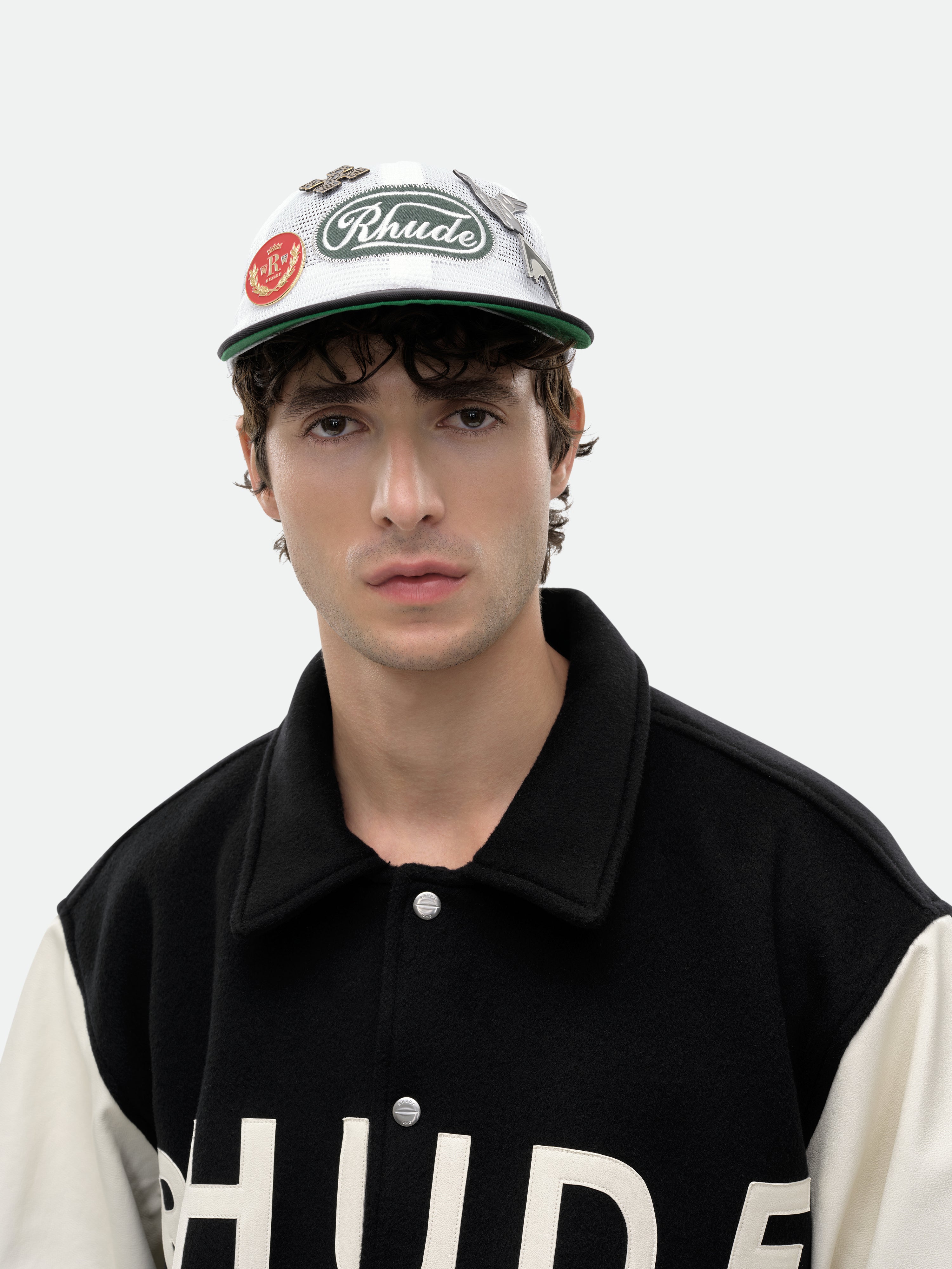 RHUDE PATCH MESH TRUCKER HAT