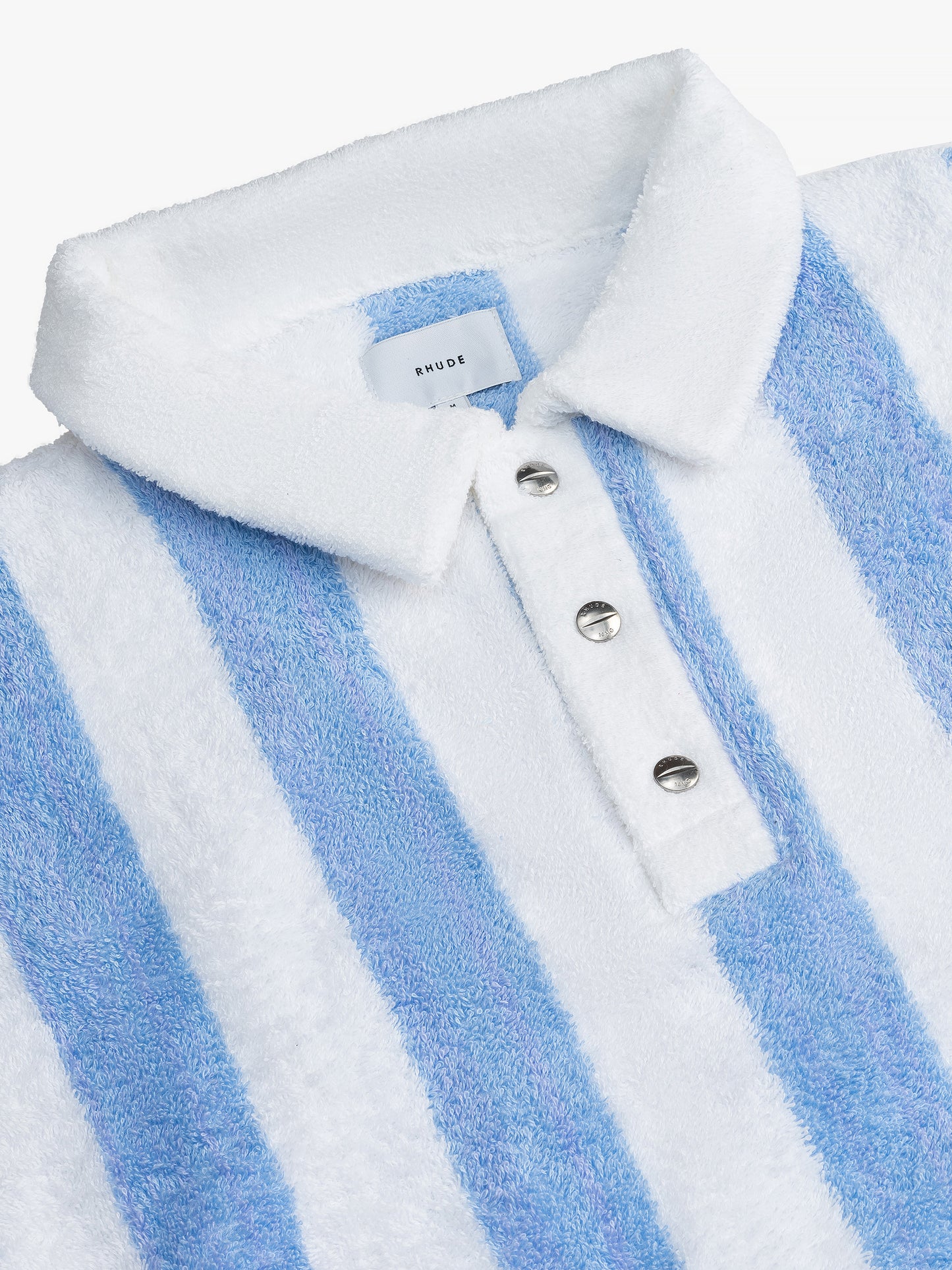 STRIPED LOOP TERRY POLO