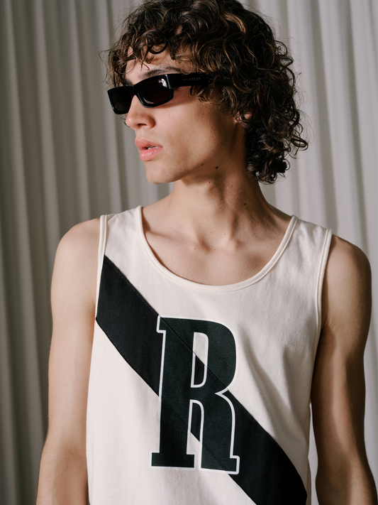 RHUDE 02 STRIPE TANK TOP