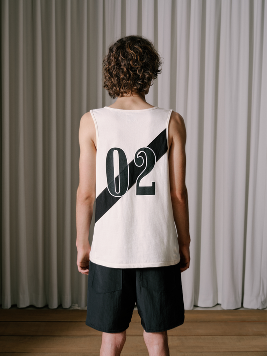 RHUDE 02 STRIPE TANK TOP