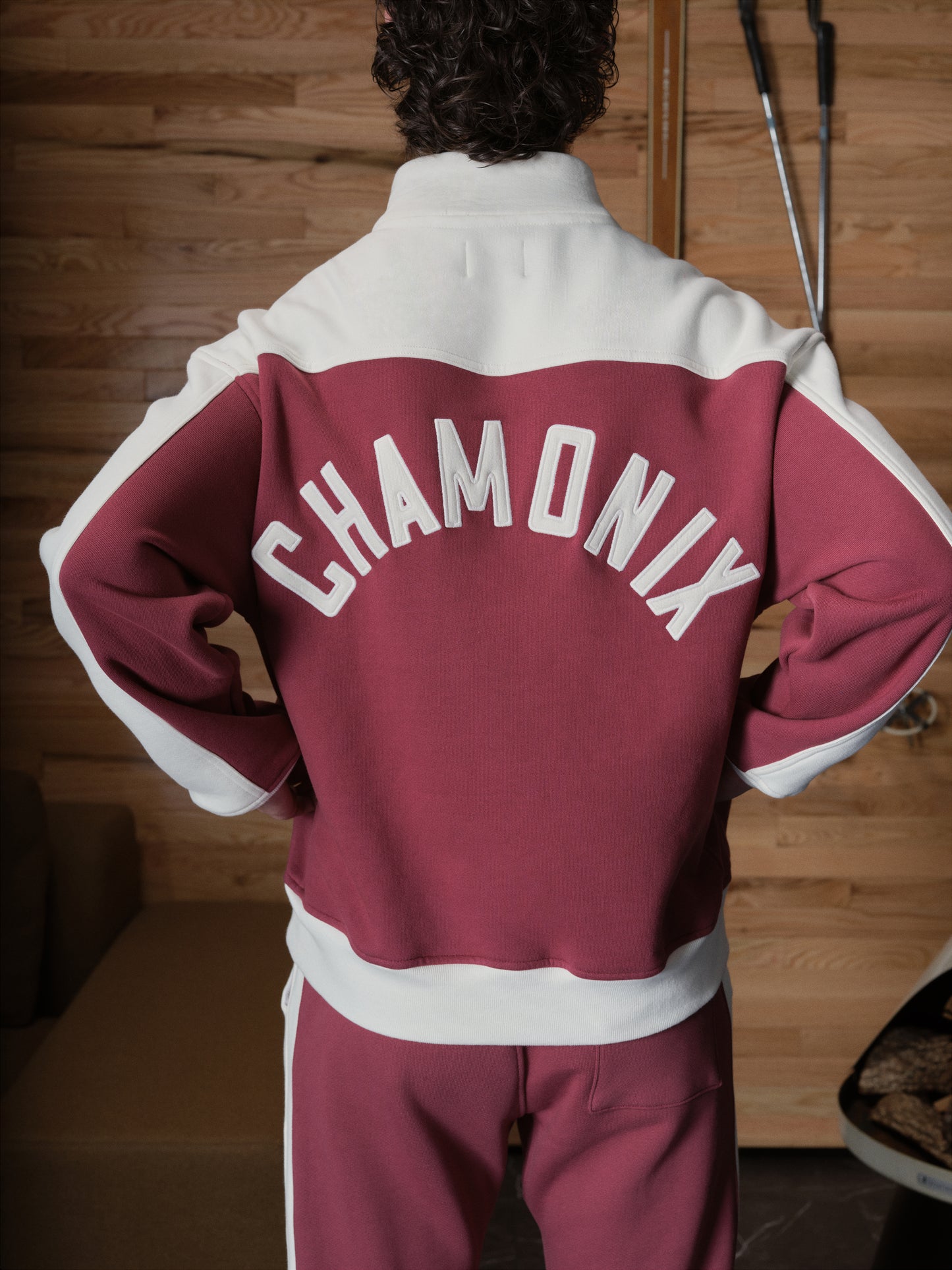 RHUDE CHAMONIX QUARTER-ZIP VARSITY