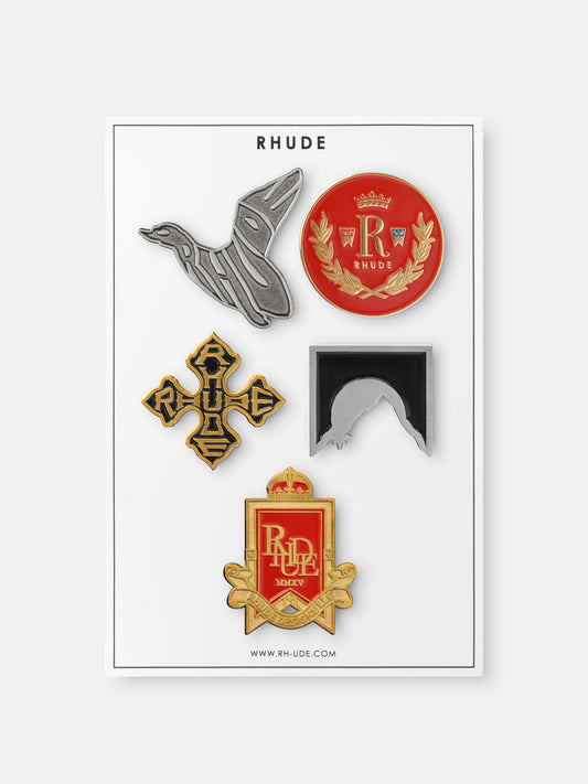 RHUDE ENAMEL PIN SET - HOLIDAY EDITION