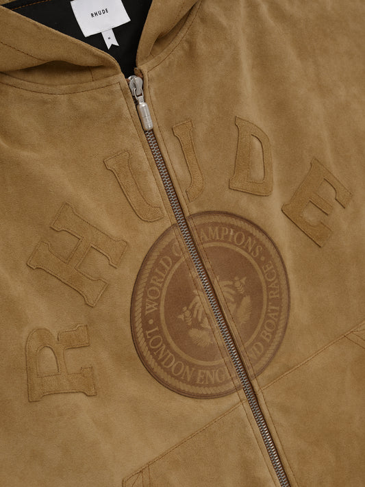 SUEDE RHUDE CREST HOODIE