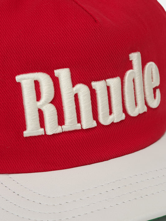 RHUDE CONTRAST LOGO HAT