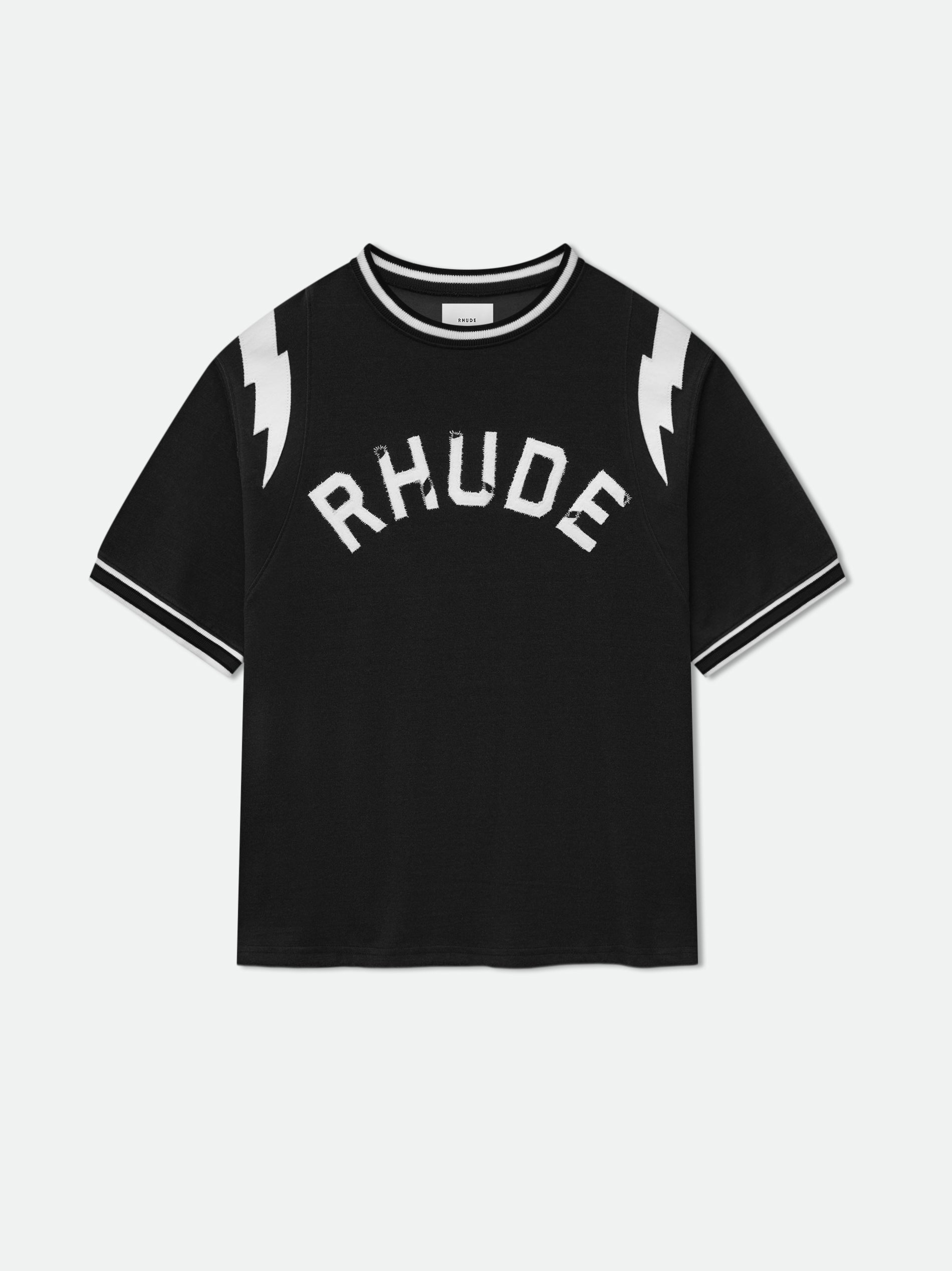 RHUDE LIGHTNING RINGER JERSEY TEE