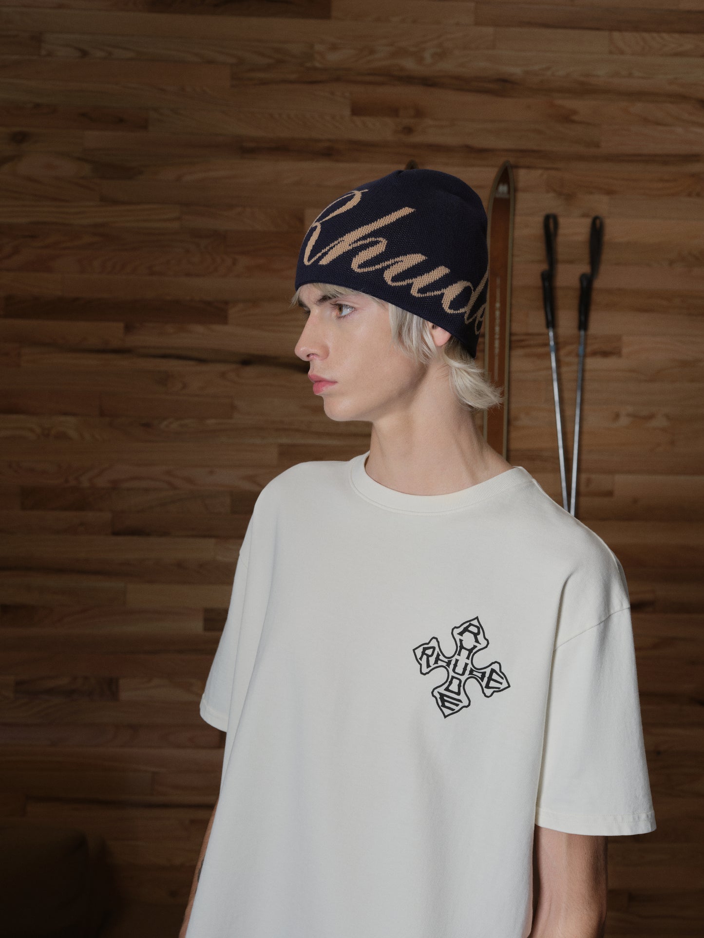 RHUDE SCRIPT KNIT BEANIE