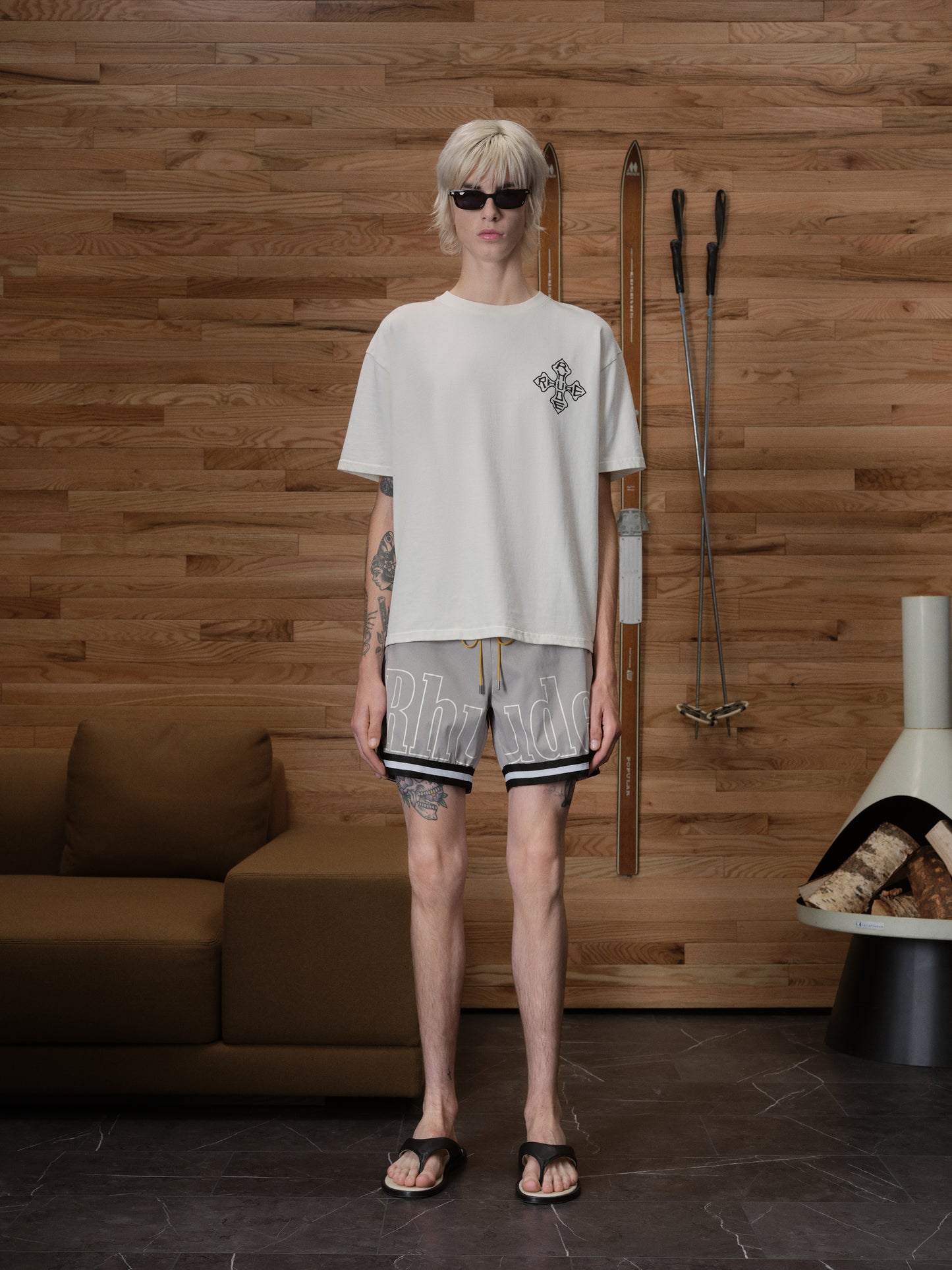 RHUDE BASKETBALL SWIM TRUNKS