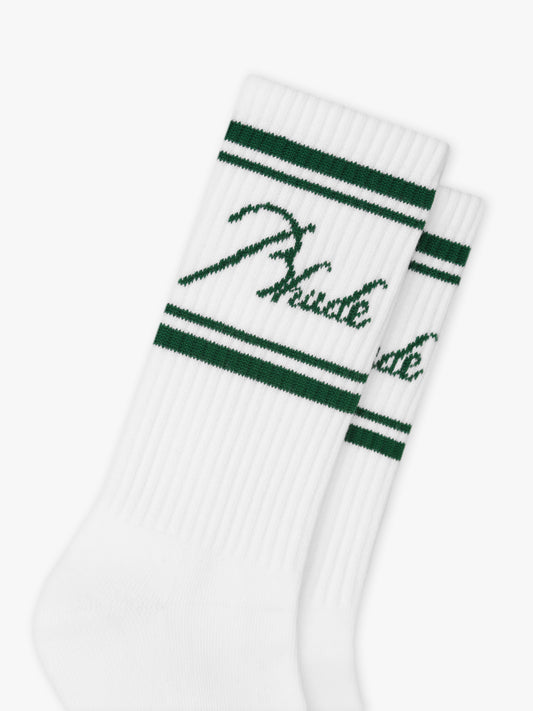 RHUDE SCRIPT LOGO SOCK