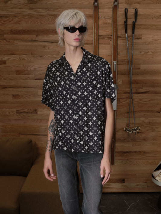 CROSS BANDANA RAYON SHIRT