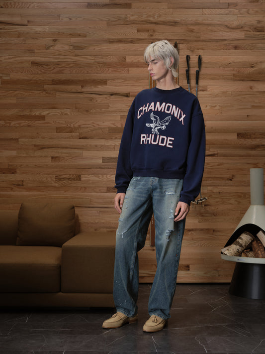 CHAMONIX CREWNECK NAVY