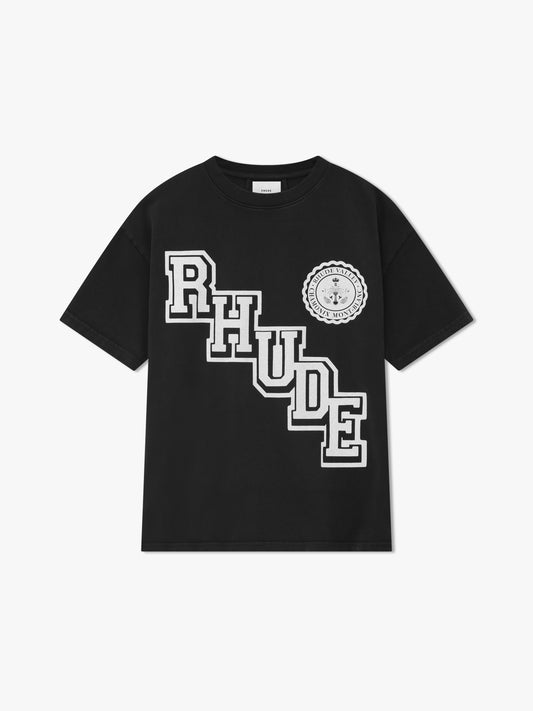 RHUDE COLLEGIATE CREST TEE