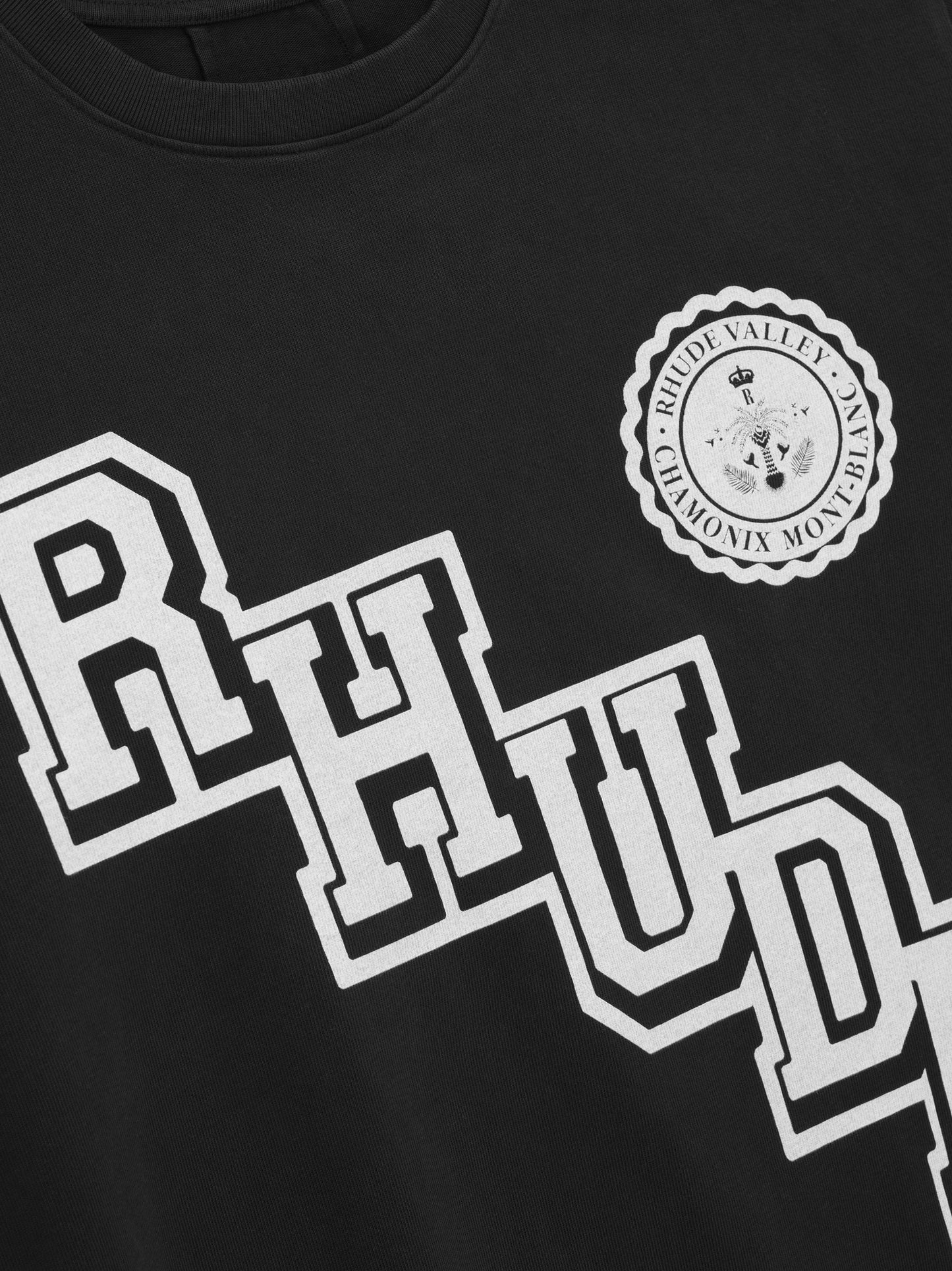 RHUDE COLLEGIATE CREST TEE