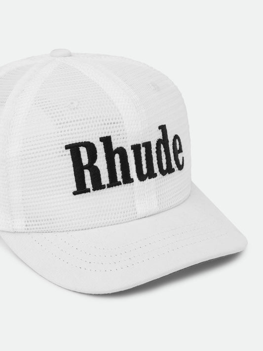 RHUDE LOGO MESH HAT
