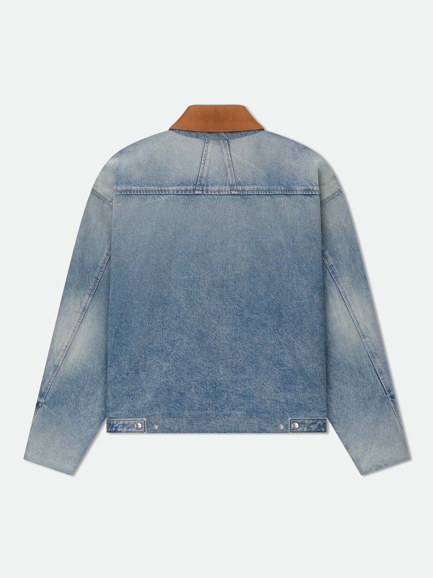 DENIM LOGO CORD COLLAR WORK JACKET