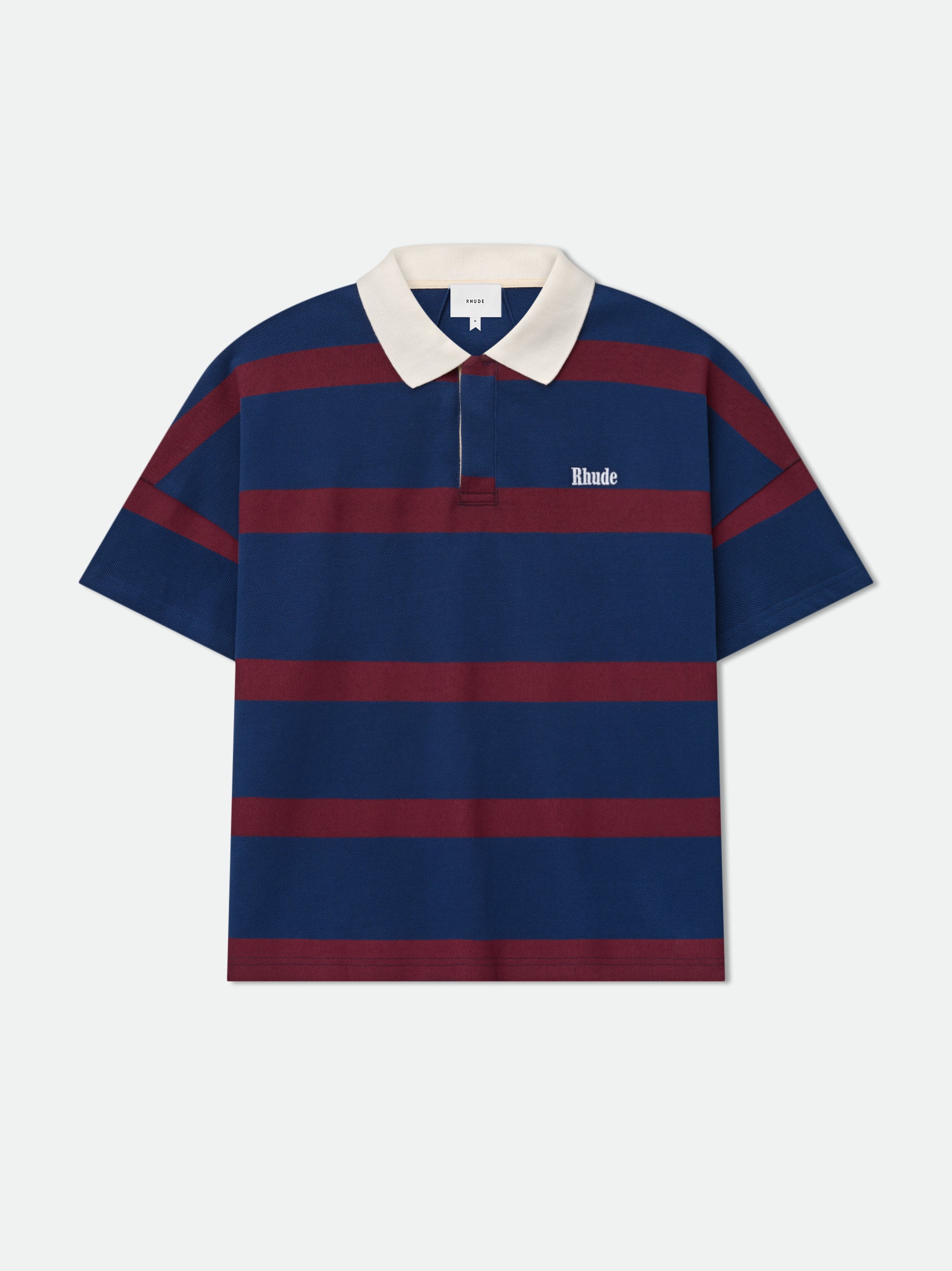 STRIPED PIQUE POLO