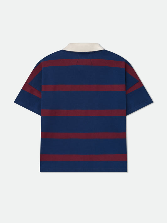 STRIPED PIQUE POLO