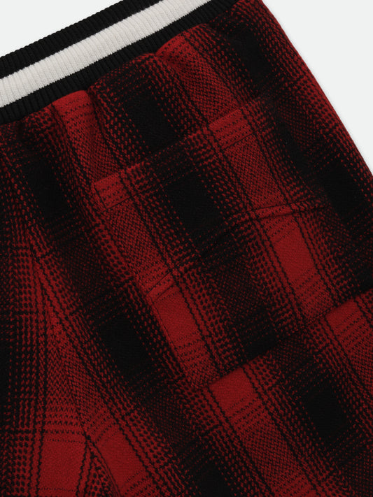 FLANNEL RHUDE COLLEGIATE COURT LOGO SHORT