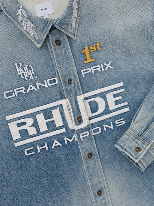 TIRE DENIM OVERSHIRT