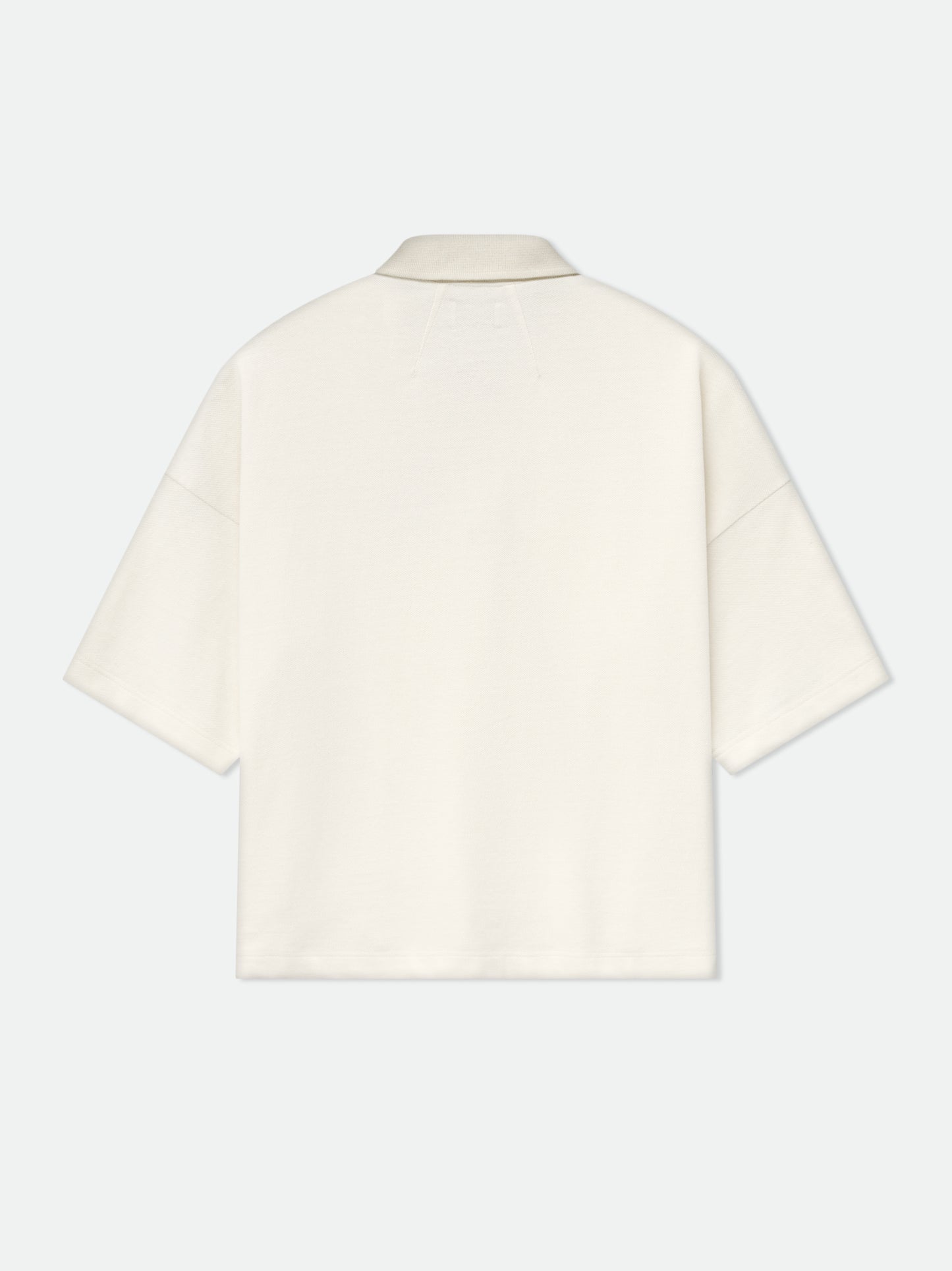 PIQUE BOXY POLO SHIRT