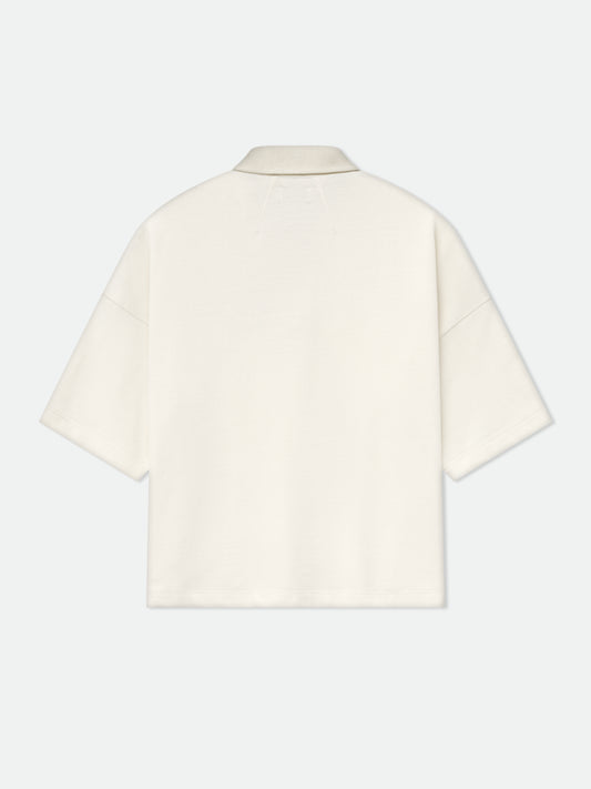 PIQUE BOXY POLO SHIRT