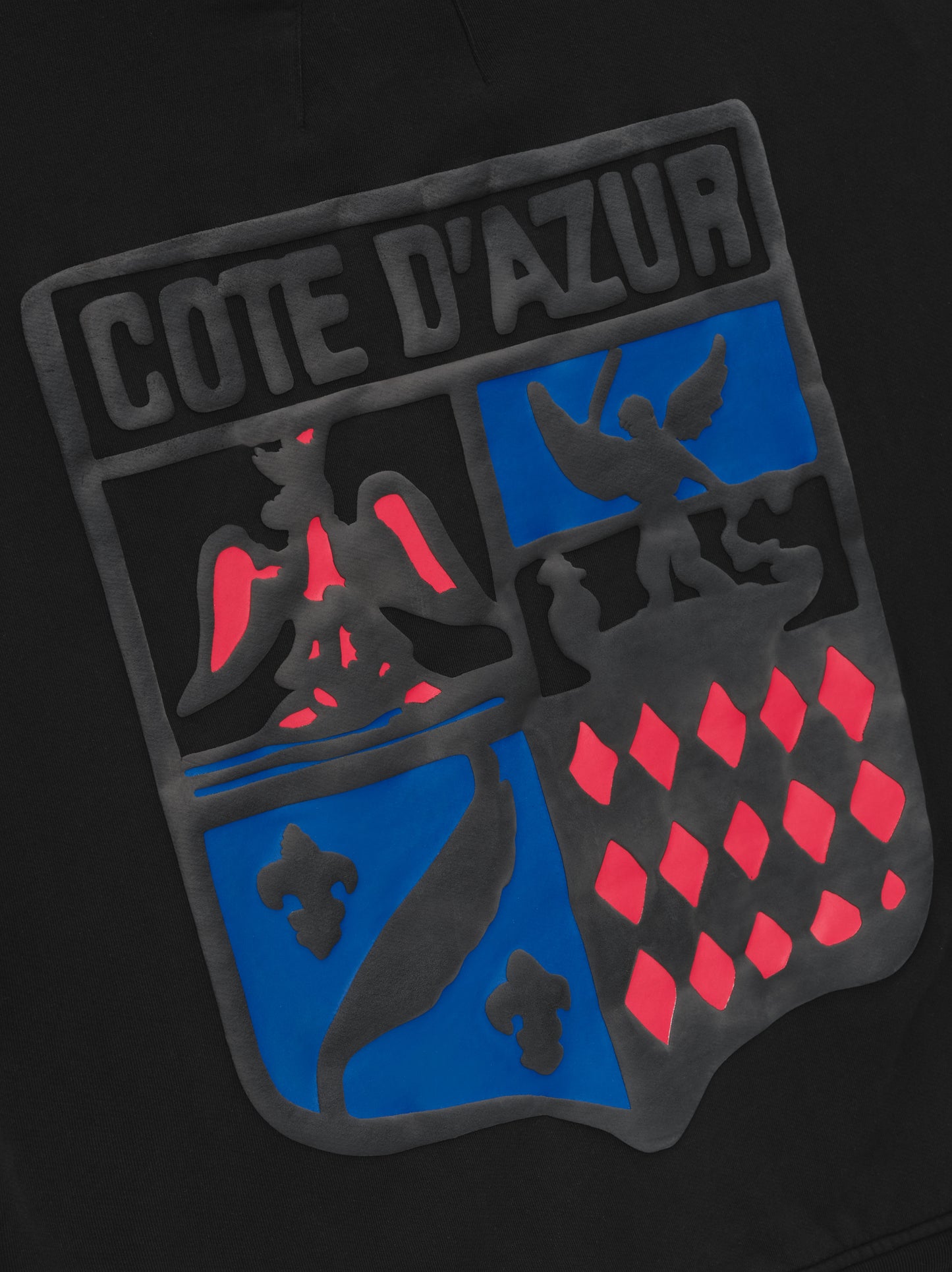 RHUDE COTE D'AZUR CREST OVERSIZED HOODIE