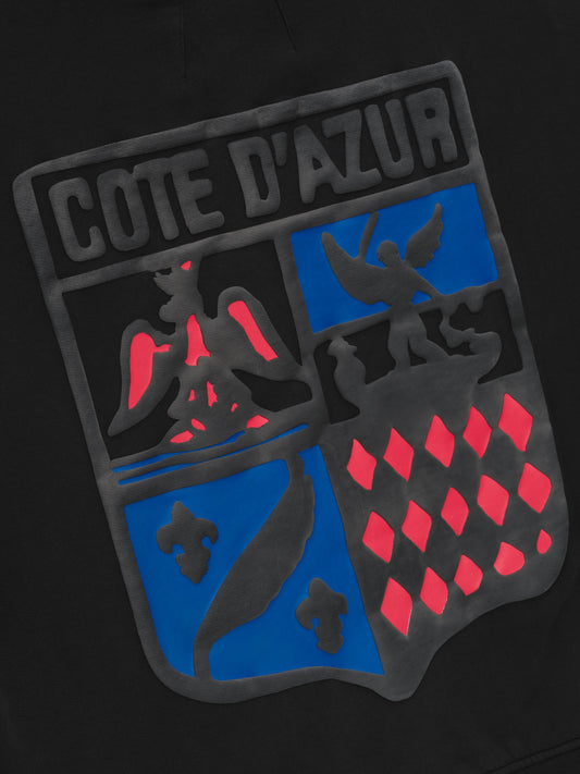 RHUDE COTE D'AZUR CREST OVERSIZED HOODIE