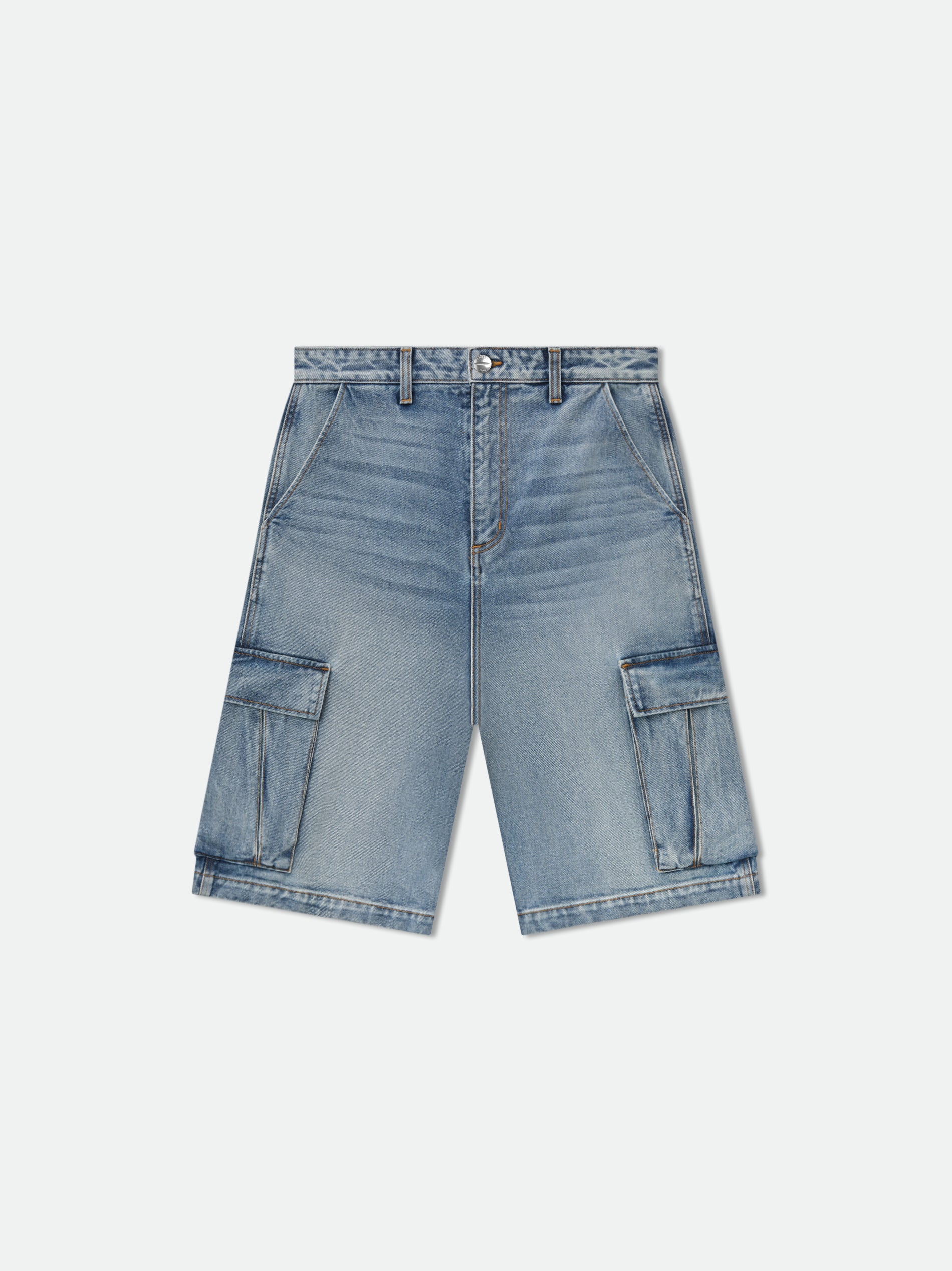 CARGO DENIM BAGGY SHORT