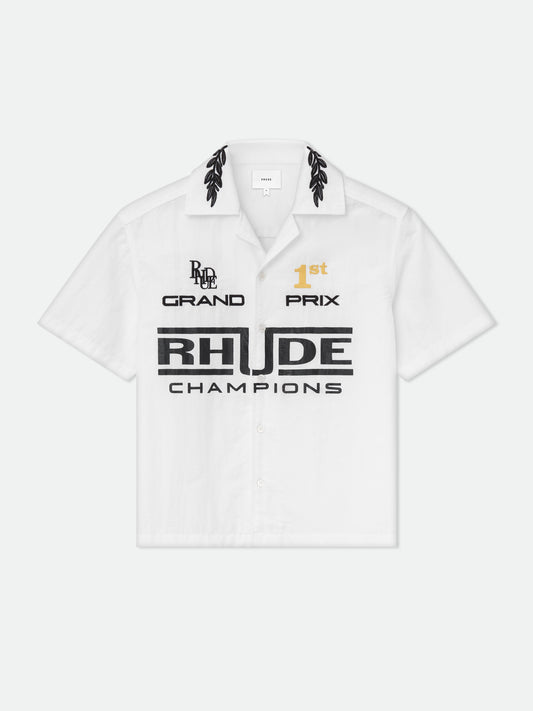 RHUDE CHAMPIONS SNAP SHIRT