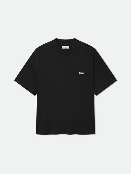 VERTICAL LOGO MOCK NECK SHIRTS WHITE – RUFFLOG
