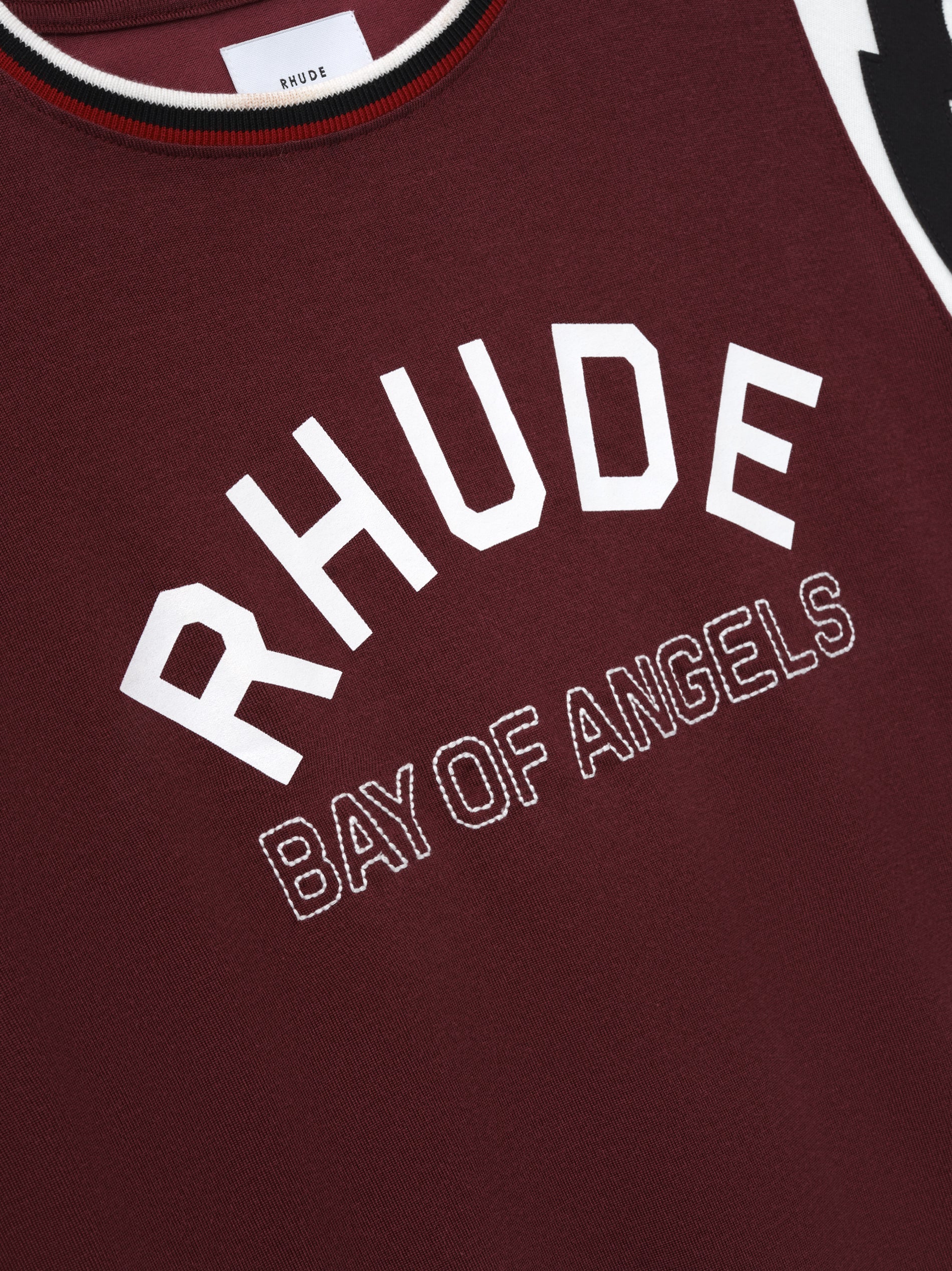 RHUDE LIGHTNING RINGER JERSEY TEE