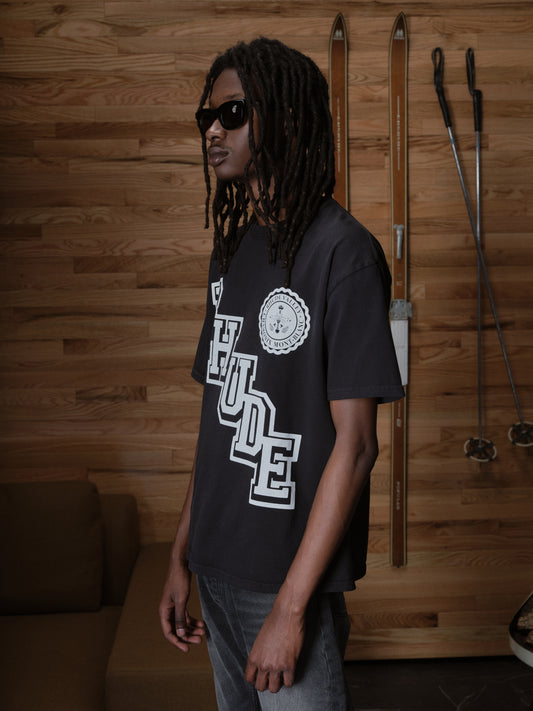 RHUDE COLLEGIATE CREST TEE