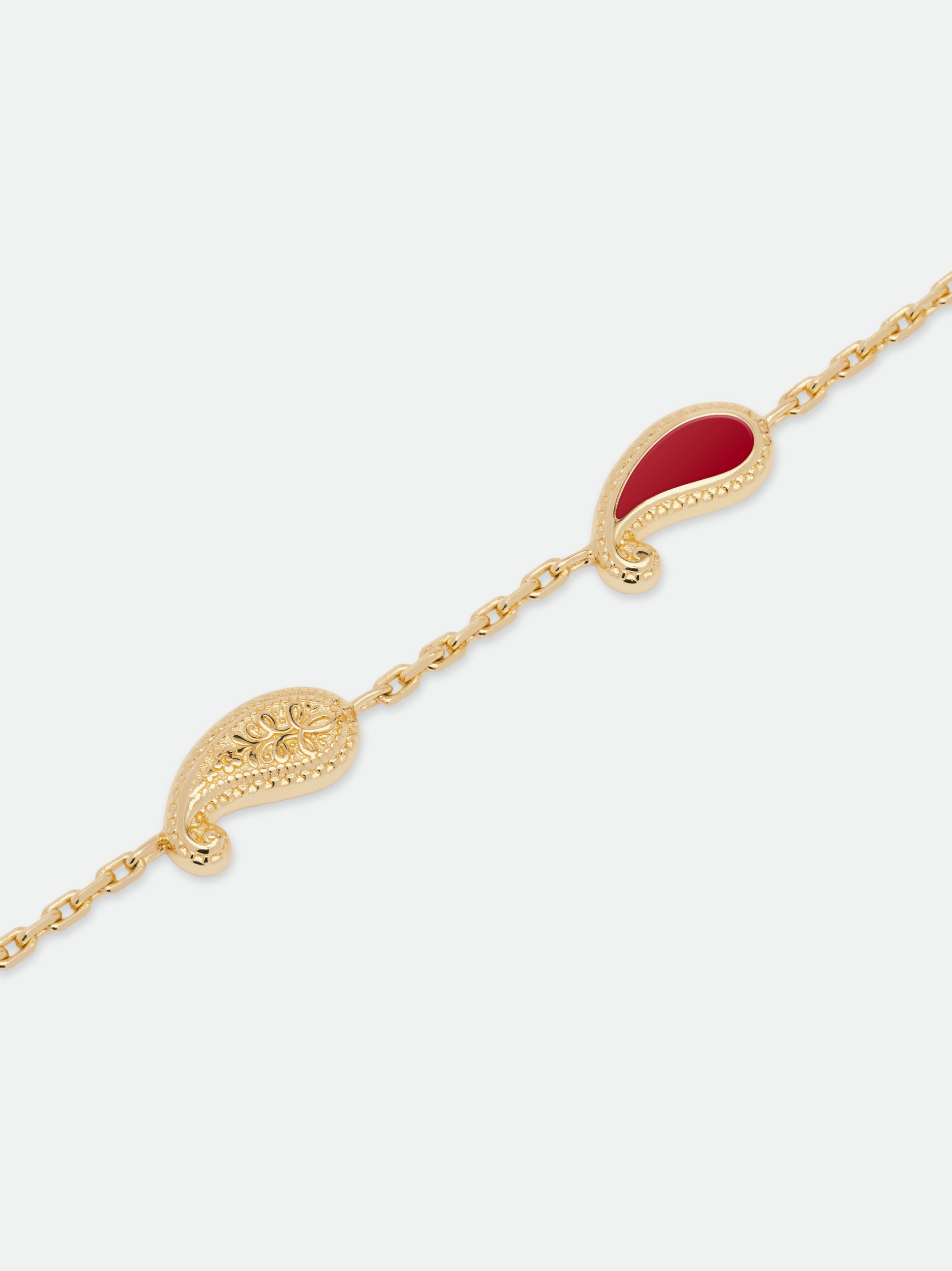 TEARS OF JOY BRACELET — 14k YELLOW GOLD/CARNELIAN