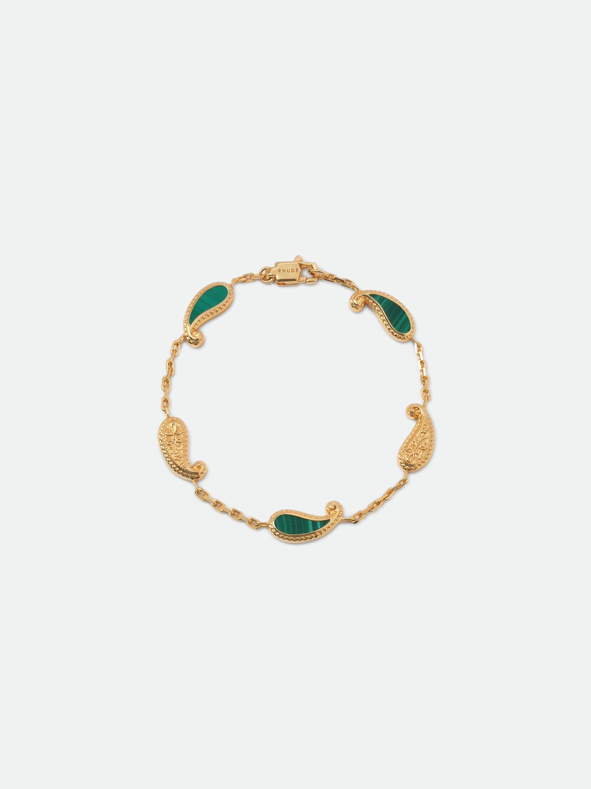 TEARS OF JOY BRACELET — GOLD/MALACHITE