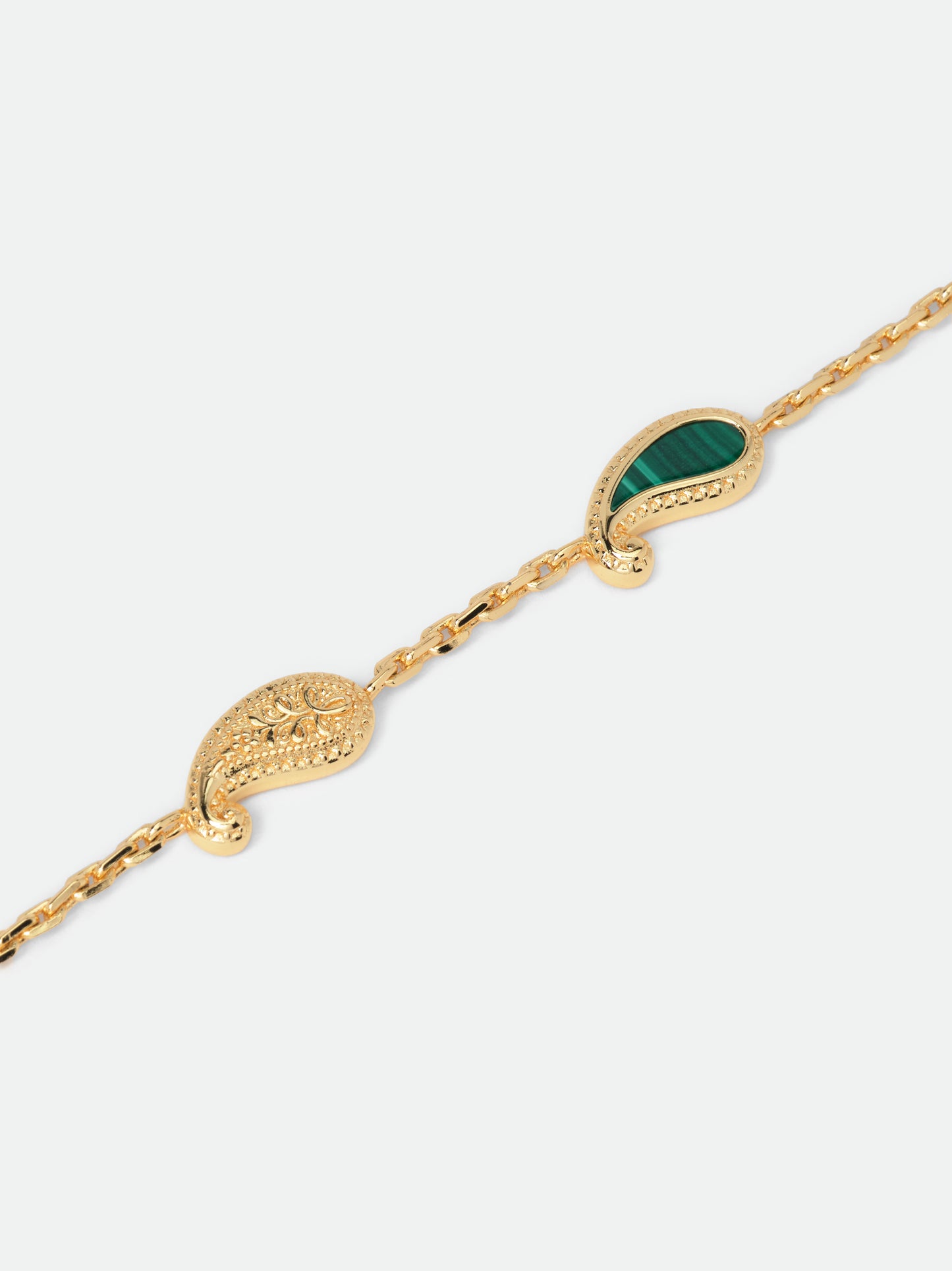 TEARS OF JOY BRACELET — GOLD/MALACHITE