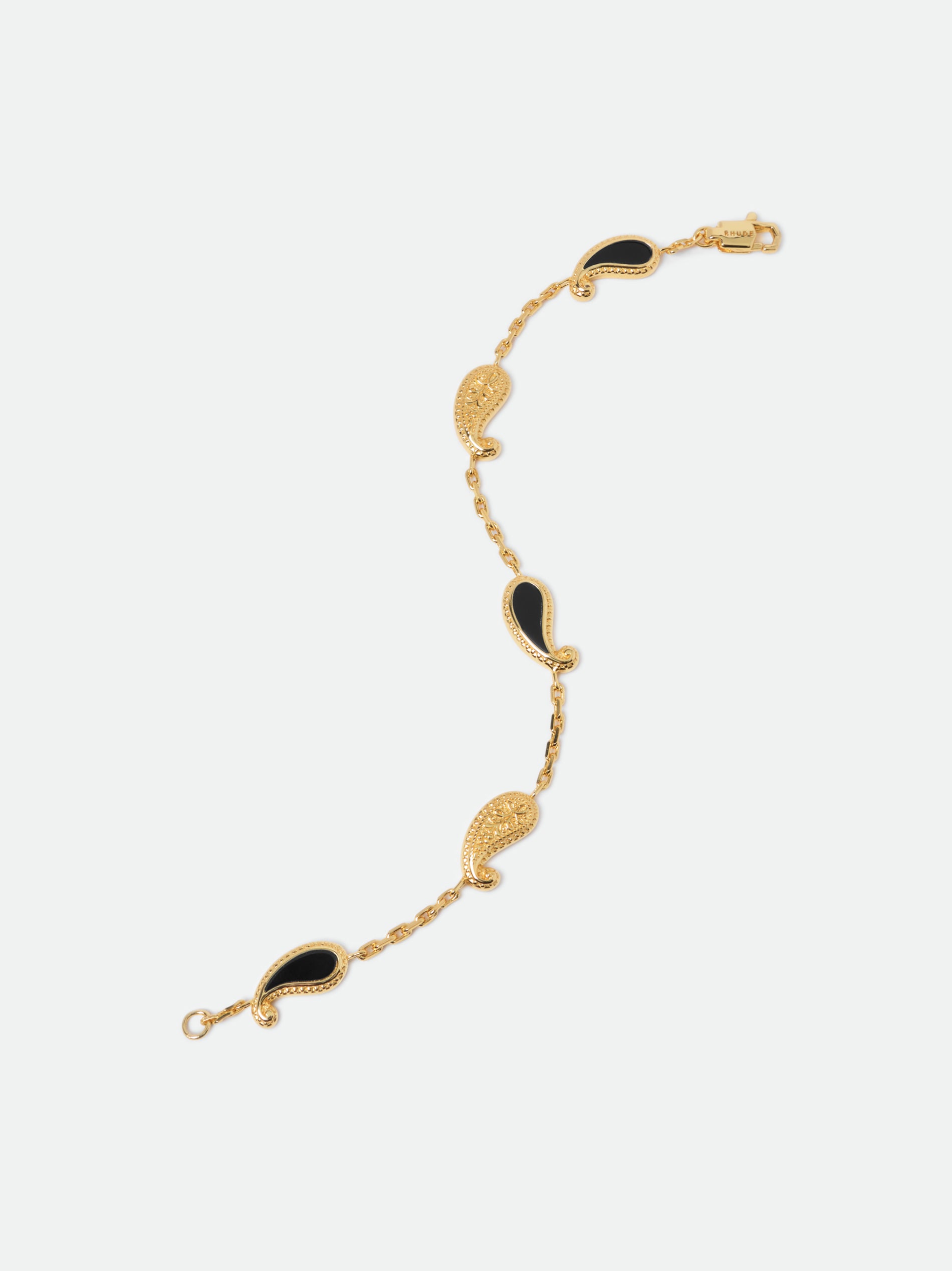 TEARS OF JOY BRACELET — GOLD/ONYX