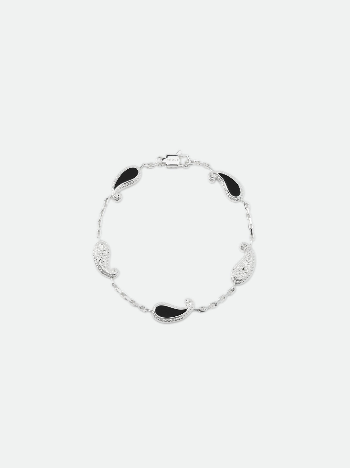 TEARS OF JOY BRACELET — SILVER/ONYX